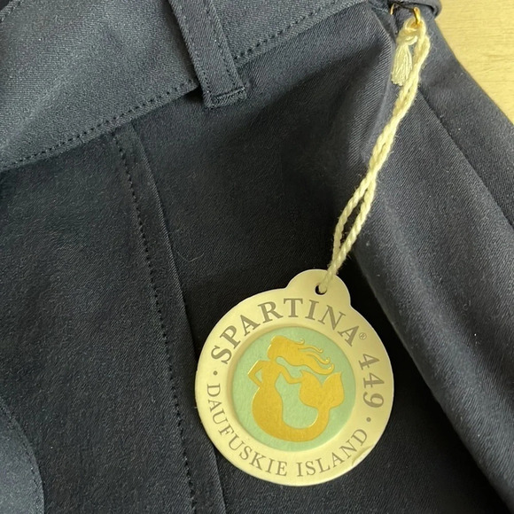 Spartina 449 Linen Stretch Skirt in Slate Blue - NEW - Size Medium - Picture 6 of 8